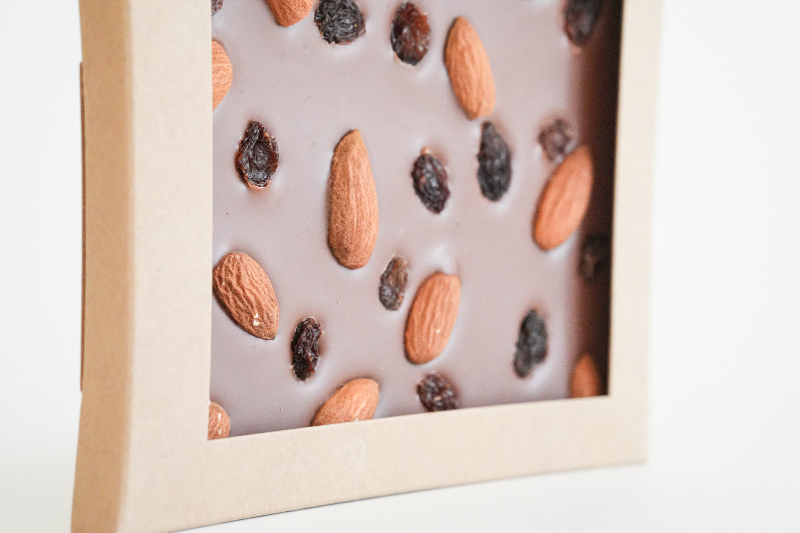 Large Organic Milk Chocolate Slab - Brandy & Almonds - 165g