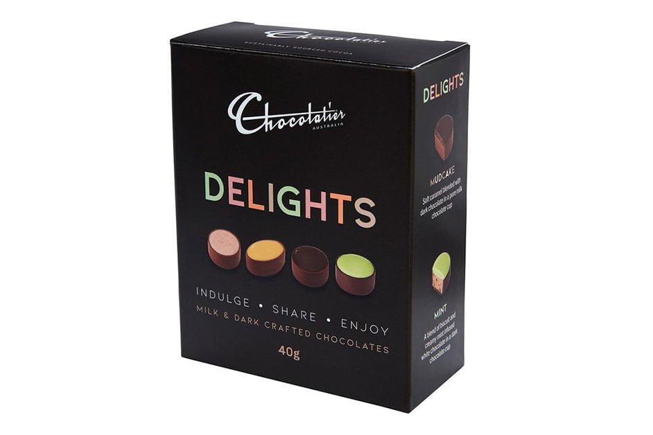 Delights Milk & Dark Chocolate in Black Gift Box