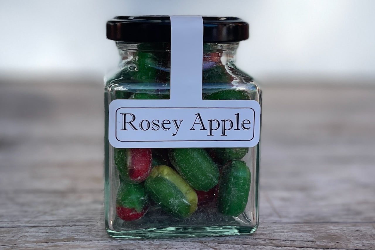 Rosey Apple Lollie Jar - Hard Candy