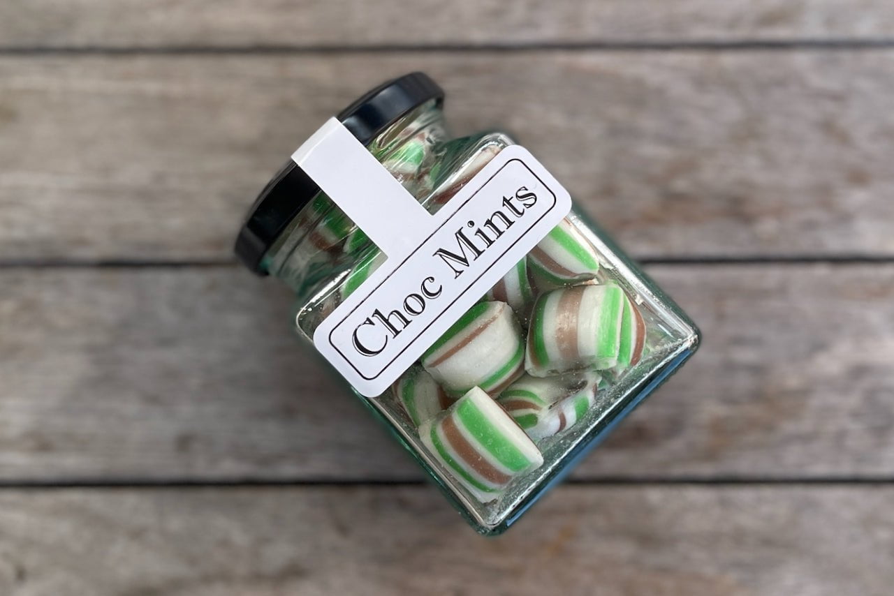 Choc Mint Lollie Jar - Hard Candy